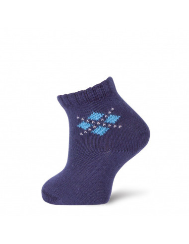 CALCETÍN ALGODÓN-CASHMERE FANTASÍA ROMBOS