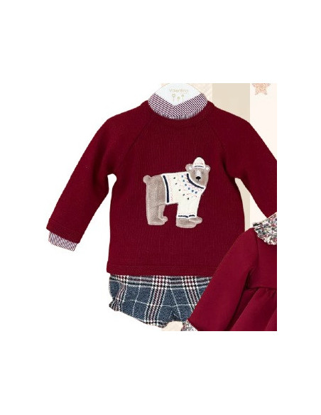 CONJUNTO JERSEY, CAMISA Y BOMBACHO "RISCAS"