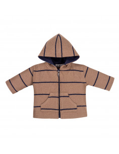 CHAQUETA CAPUCHA RAYAS