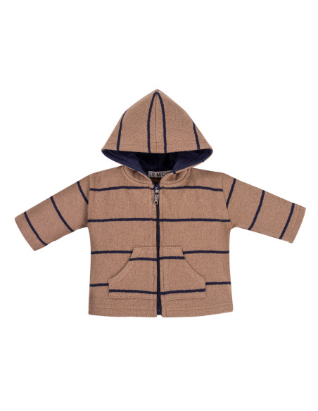 CHAQUETA CAPUCHA RAYAS