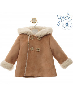 ABRIGO BEBÉ CON CAPUCHA...