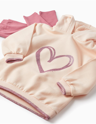 CONJUNTO LEGGINGS CORAZÓN GLITTER