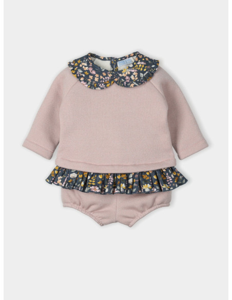 SUETER CUELLO ESTAMPADO+CULOTTE GLITTER "CALMA"
