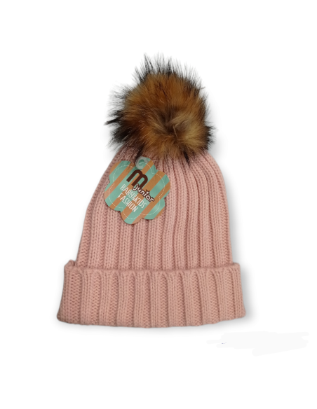 GORRO POMPÓN PELO