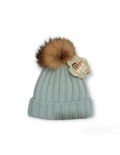 GORRO POMPÓN PELO NATURAL...