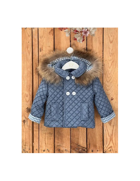 CHAQUETÓN ACOLCHADO VICHI CON PELO NATURAL