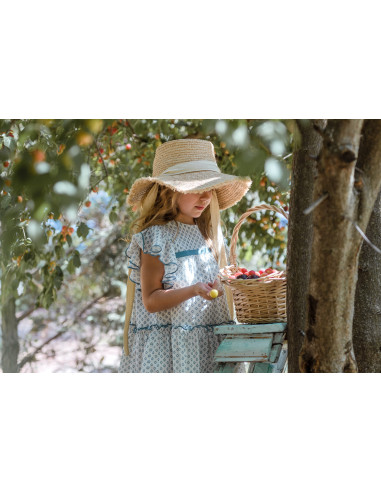 YOEDU VESTIDO INFANTIL FAMILIA MARINA