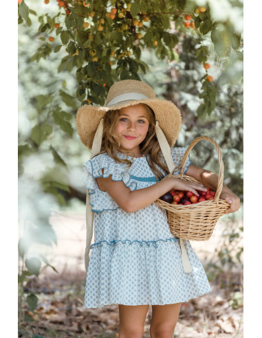 YOEDU VESTIDO INFANTIL FAMILIA MARINA