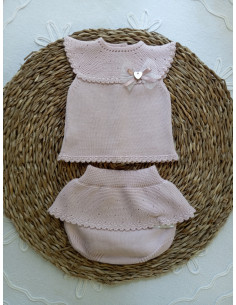 CONJUNTO PUNTO RANITA ROSA...