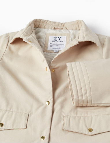 PARKA ACOLCHADA CAPUCHA ARENA