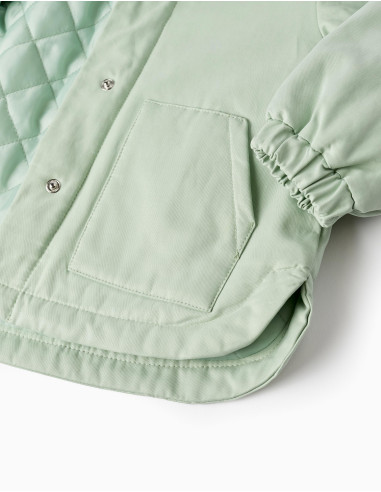 PARKA ACOLCHADA SARGA VERDE MENTA