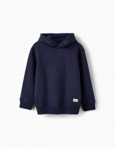 SUDADERA CAPUCHA MARINO