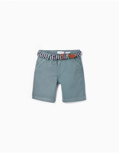 BERMUDA CORTE CHINO CENIZA