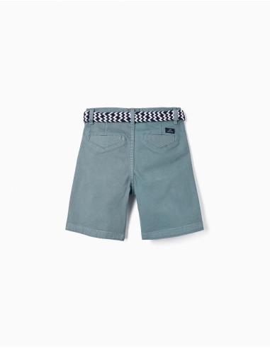 BERMUDA CORTE CHINO CENIZA