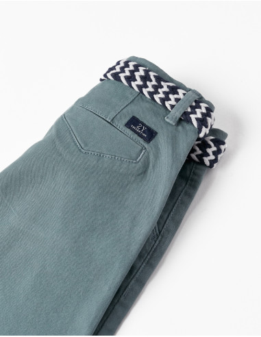 BERMUDA CORTE CHINO CENIZA