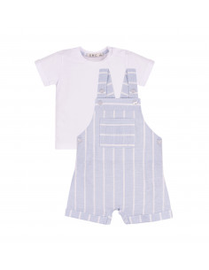 CONJUNTO PETO RAYAS BLANCO