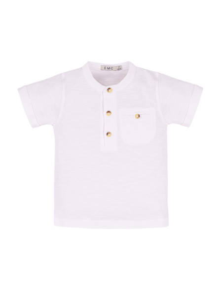 CAMISETA BOTONES MANGA CORTA