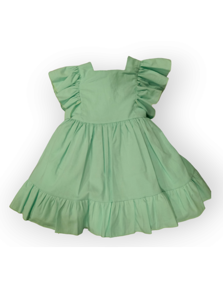 VESTIDO VUELO MANGA VOLANTE