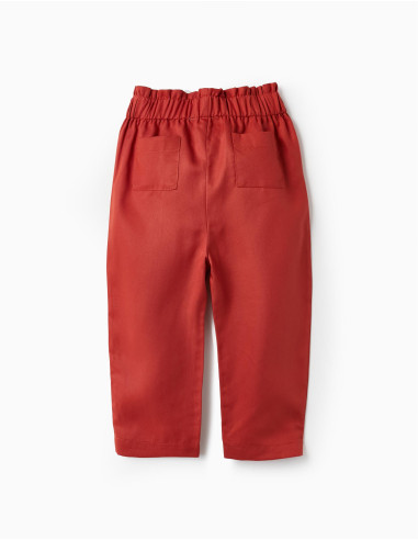 PANTALÓN BEBÉ PAPERBAG TEJA