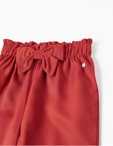 PANTALÓN BEBÉ PAPERBAG TEJA