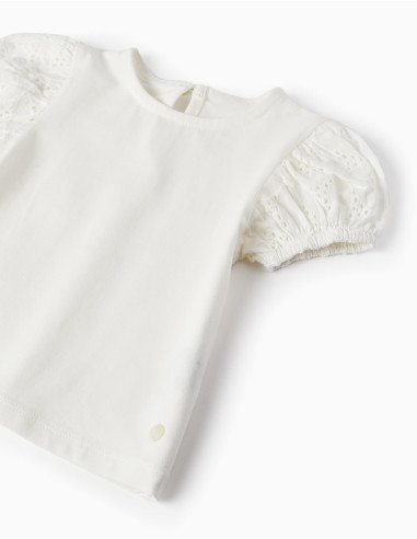 CAMISETA BEBÉ MANGA FAROL TROQUELADA