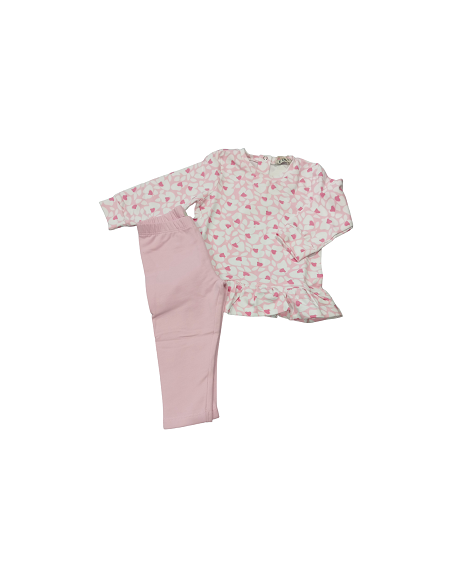 CONJUNTO DE LEGGIN FLORES ROSAS
