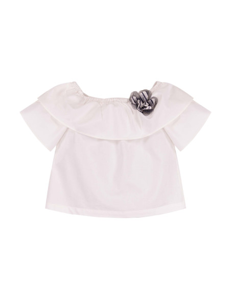 BLUSA BARDOT BLANCA