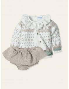 CONJUNTO 3P PUNTO JAQUARD...