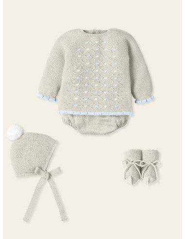 CONJUNTO RANITA JUBÓN "ACUNAR"