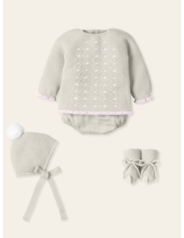 CONJUNTO RANITA JUBÓN "ACUNAR"