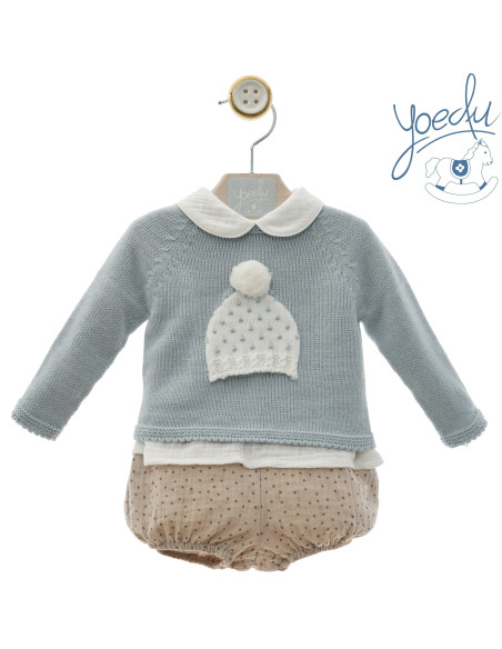 CONJUNTO BABY 3 PIEZAS "GORRITO"