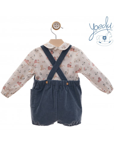 CONJUNTO BEBÉ PETO "familia PINCEL"