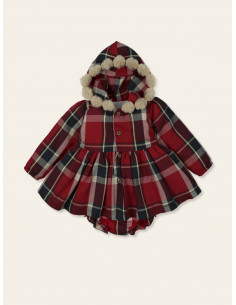 VESTIDO ESCOCÉS CAPUCHA...