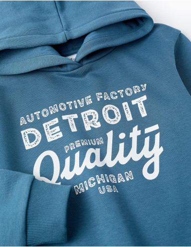 SUDADERA CAPUCHA FELPA "DETROIT"