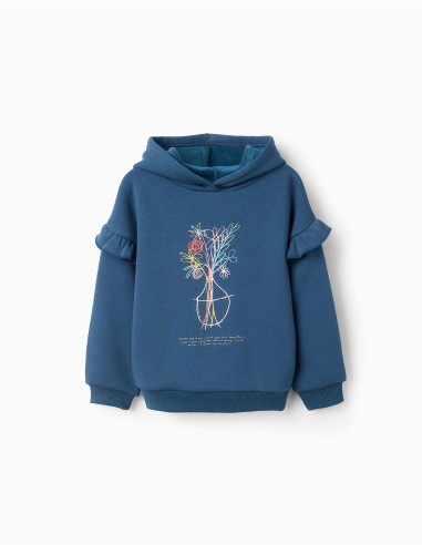 SUDADERA TÉRMICA CAPUCHA FLORES