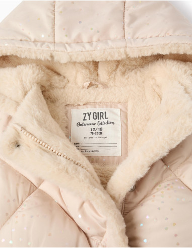 PARKA FORRADA PELO CORAZONES BRILLO