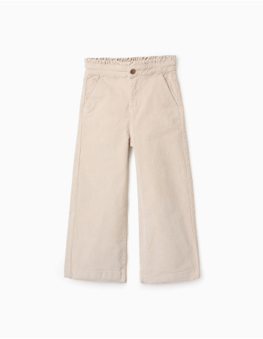 PANTALÓN CULOTTE PANA BEIGE