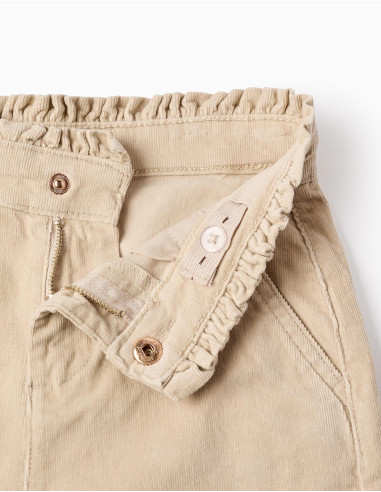 PANTALÓN CULOTTE PANA BEIGE