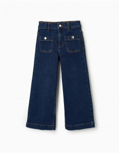 PANTALÓN VAQUERO NIÑA PATA...