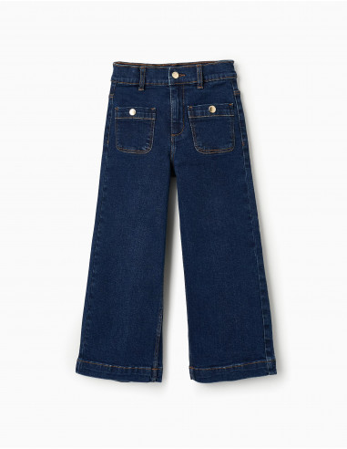 PANTALÓN VAQUERO NIÑA PATA ANCHA