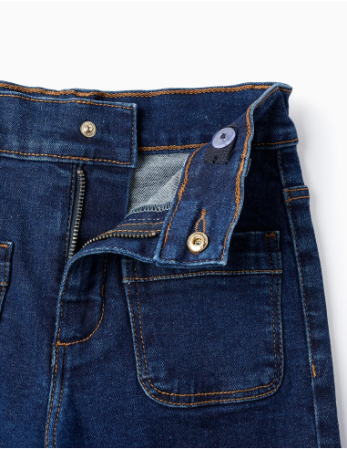 PANTALÓN VAQUERO NIÑA PATA ANCHA