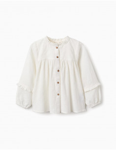 BLUSA ALGODÓN CUELLO MAO...