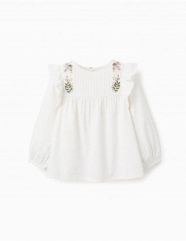 BLUSA BORDADA MANGA LARGA