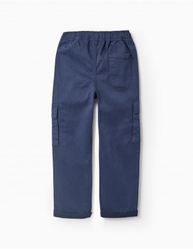 PANTALÓN CARGO MARINO SLIM FIT