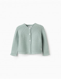 CHAQUETA PUNTO TRENZA