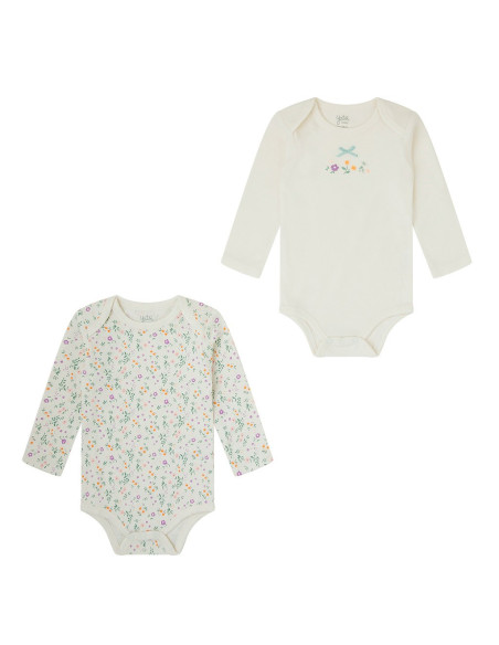 PACK 2 BODIES MANGA LARGA FLOWERS