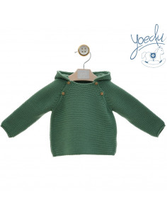 JERSEY BEBÉ PUNTO BOBO CAPUCHA