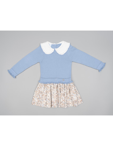VESTIDO INFANTIL PUNTO Y TELA familia...
