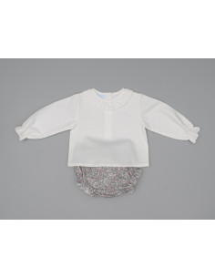 CONJUNTO RANITA FLOR LIBERTY