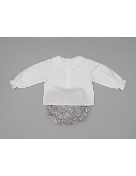 CONJUNTO RANITA FLOR LIBERTY